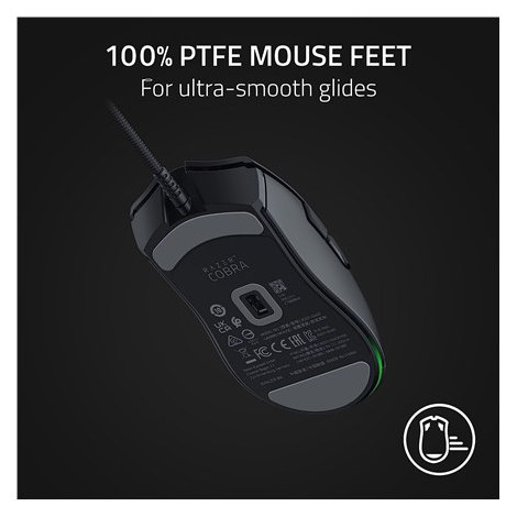 Razer | Gaming Mouse | Wired | Cobra | Optical | Gaming Mouse | Black | Yes - 5